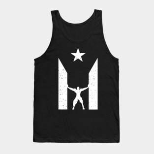 Puerto Rico Black Flag Shirt Resiste Boricua T shirt Tank Top